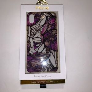 IHome iPhone XS Max purple butterfly phone case
